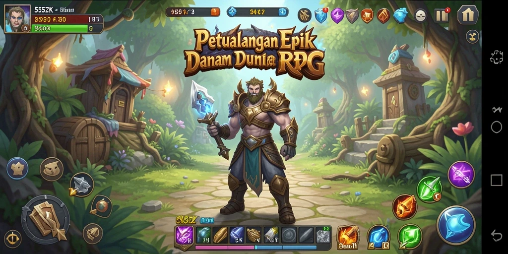 Tampilan gameplay seru di dunia RPG penuh petualangan.