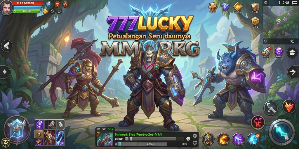 Tampilan gameplay menakjubkan dalam dunia MMORPG 777LUCKY.