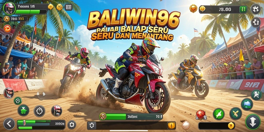 Tampilan menarik dari gameplay balap BALIWIN66 yang menegangkan.