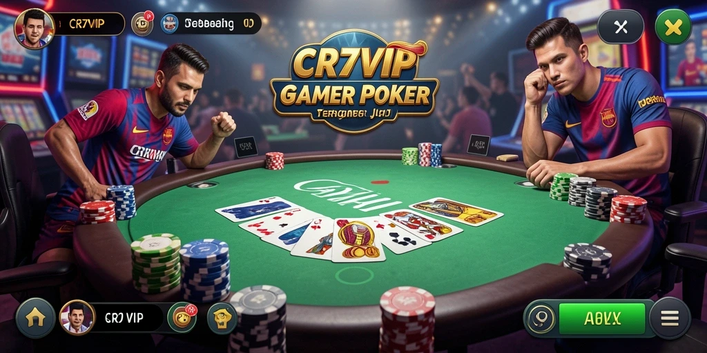 Gameplay seru dari CR7VIP yang memperlihatkan aksi poker mendebarkan.