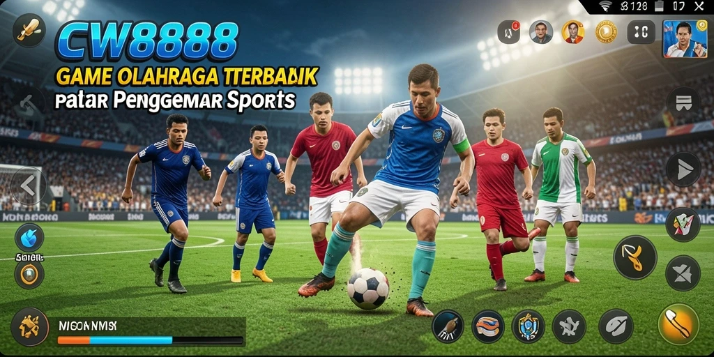 Screenshot gameplay CW8888 yang menarik dan penuh aksi olahraga.