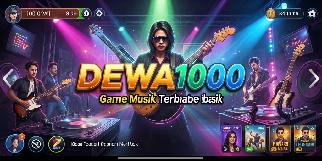 Tampilan gameplay DEWA1000 yang penuh warna dan menarik.