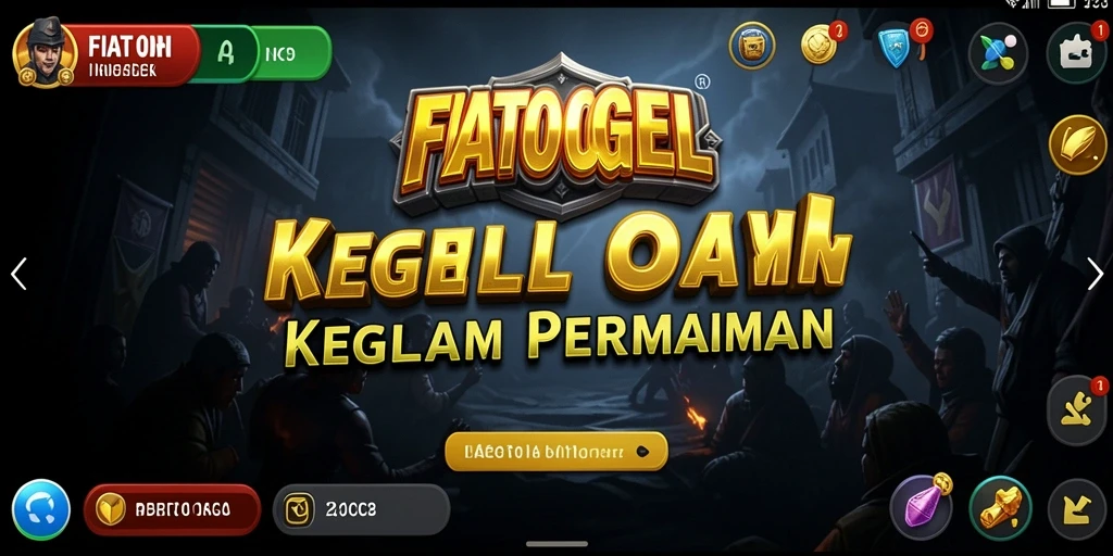 Screenshot utama FIATOGEL menampilkan suasana mencekam dalam gameplay.