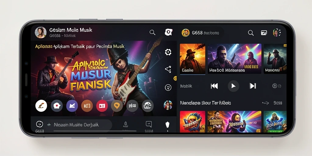 Screenshot utama G668 menampilkan gameplay seru dengan musik yang memukau.