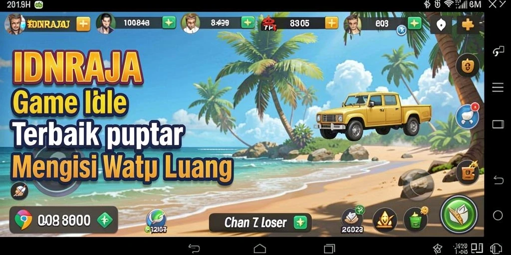 Tampilan gameplay IDNRAJA yang menarik dan interaktif.