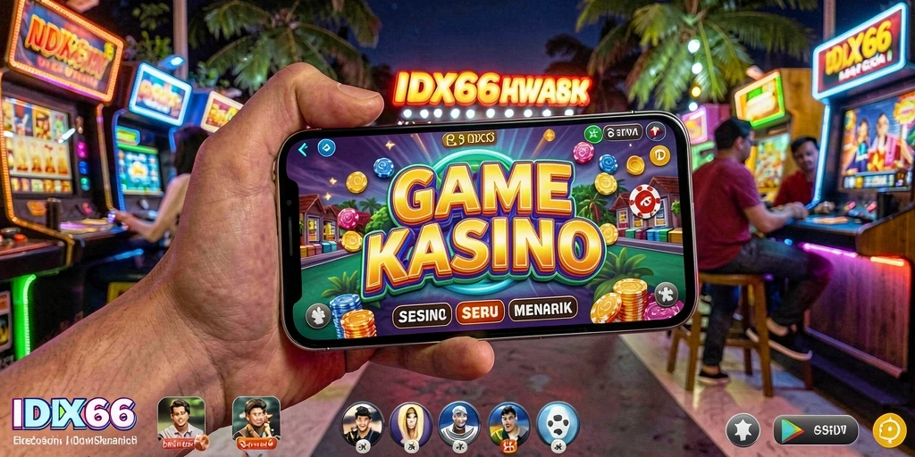 Tampilan gameplay seru di aplikasi Kasino IDX66.