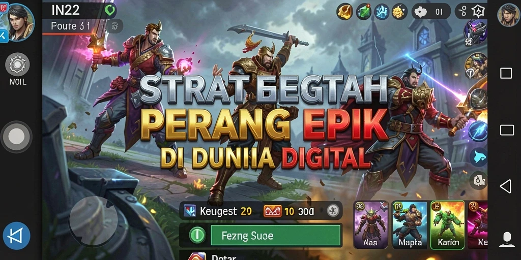 Tampilan strategis yang mendebarkan dari IN22 dengan gameplay seru.