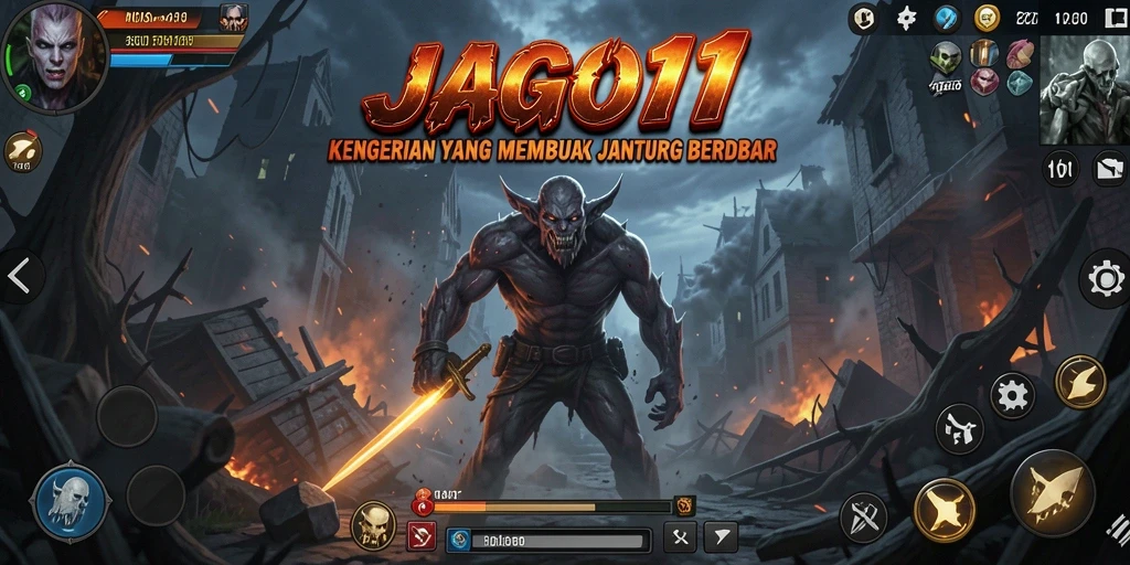 Gameplay menegangkan di JAGO11 dengan suasana horror yang kental.