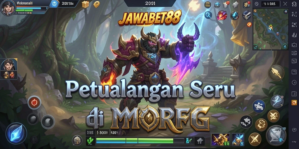 Tampilan gameplay menarik dari JAWABET88 saat petualangan di dunia MMORPG.