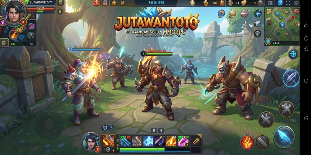 Tampilan gameplay seru di JUTAWANTOTO dengan grafis menawan dan aksi yang mendebarkan.