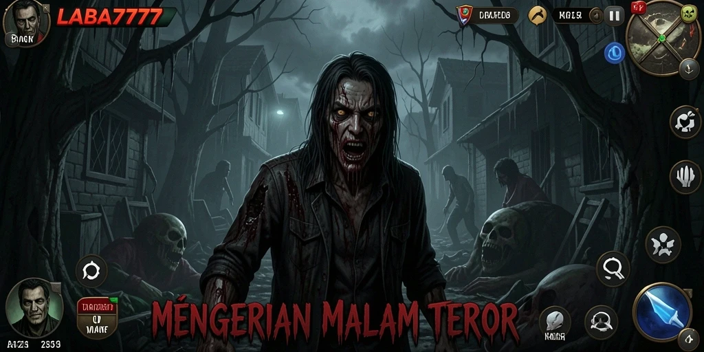 Screenshot LABA777 menampilkan suasana menyeramkan dan gameplay yang menegangkan.