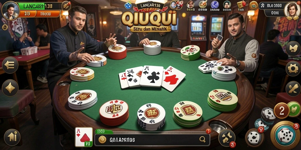 Tampilan gameplay menarik dari permainan QiuQiu di LANCAR138.