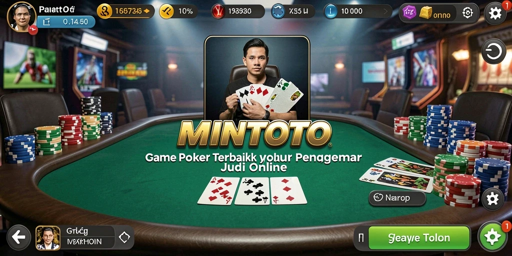Gameplay seru Poker di MINTOTO dengan interaksi pemain.