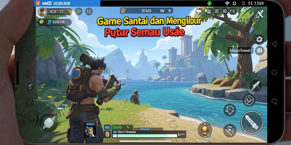Tampilan gameplay NOX123 yang menyenangkan dan seru.