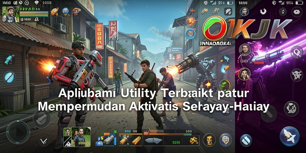 Screenshot utama OKJK menunjukkan antarmuka aplikasi yang bersih dan fungsional.