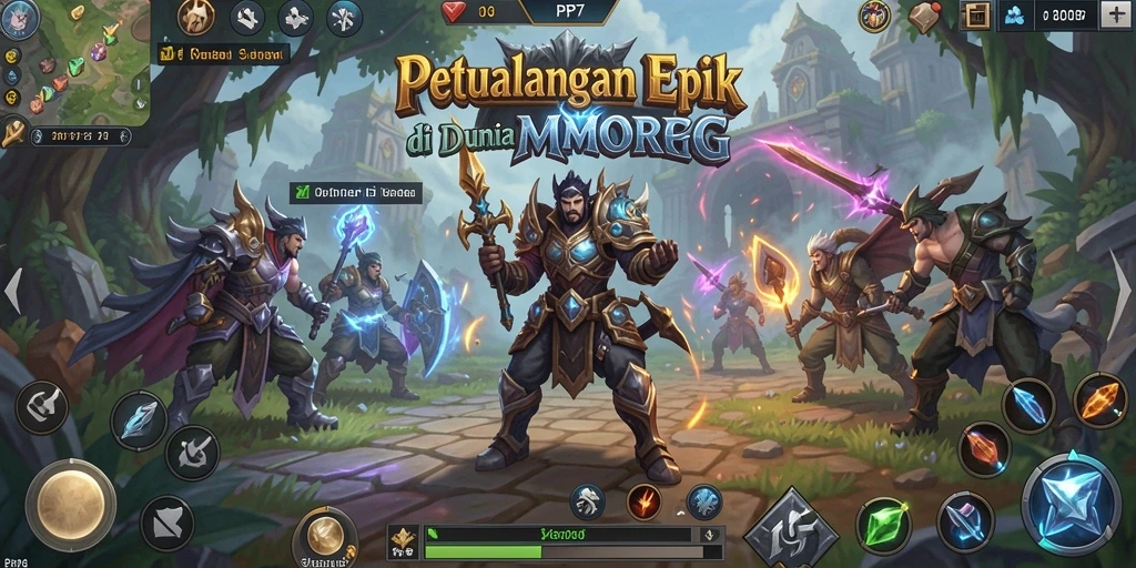 Tampilan gameplay PP7 yang menakjubkan dalam dunia MMORPG.