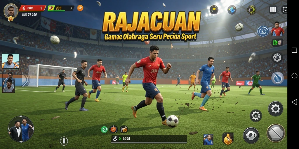 Tampilan gameplay seru di RAJACUAN yang memukau.