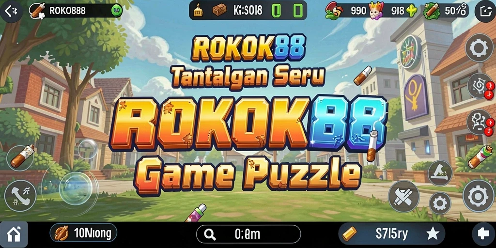 Tampilan gameplay ROKOK88 yang seru dan menantang.