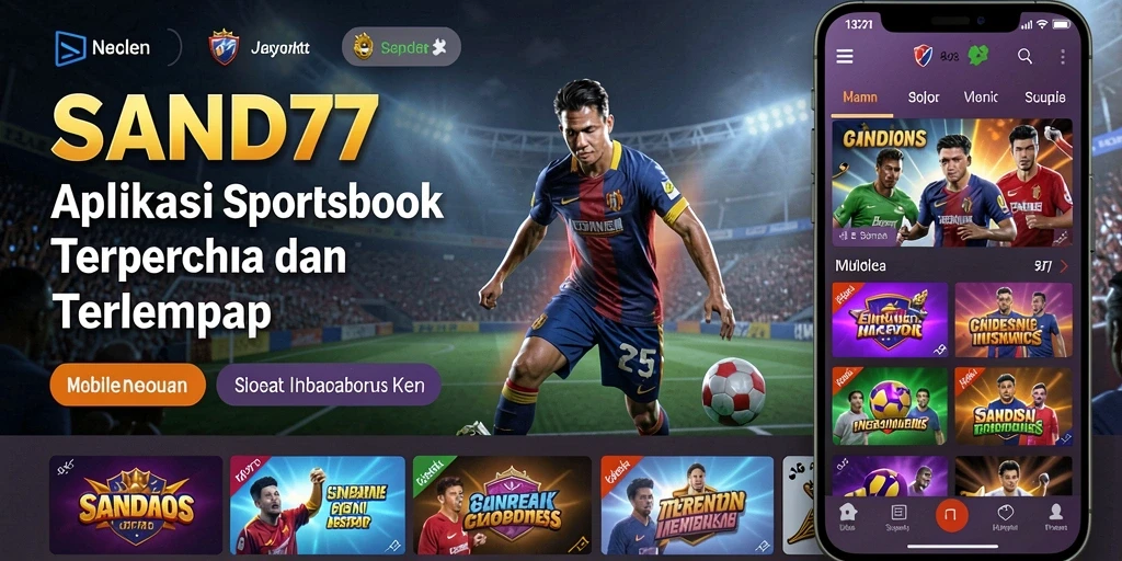 Tangkapan layar gameplay <strong>SAND77</strong> menunjukkan taruhan olahraga yang menarik.
