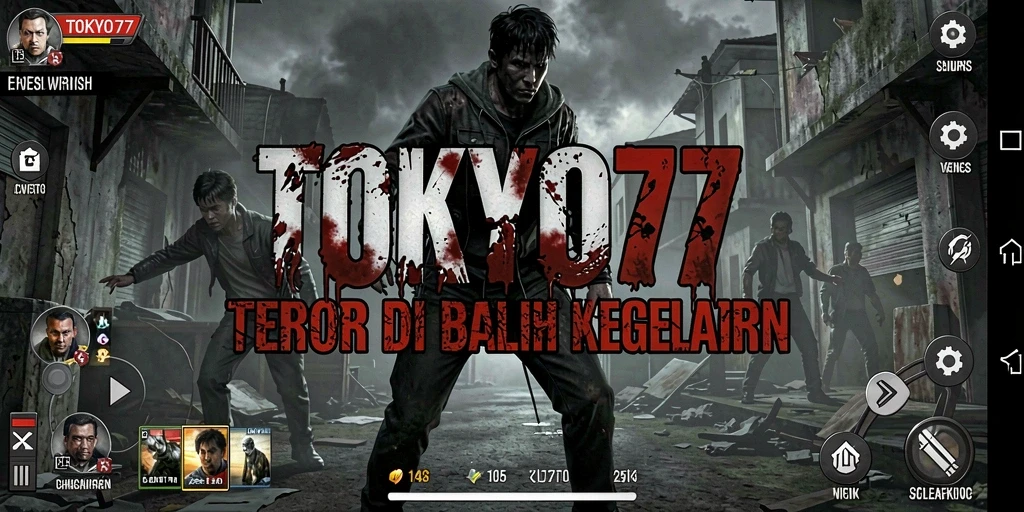 Tampilan mencekam dari gameplay <strong>TOKYO77</strong> yang penuh ketegangan.