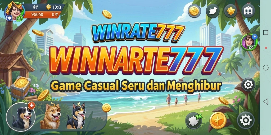 Tampilan gameplay seru dan interaktif dari WINRATE777.