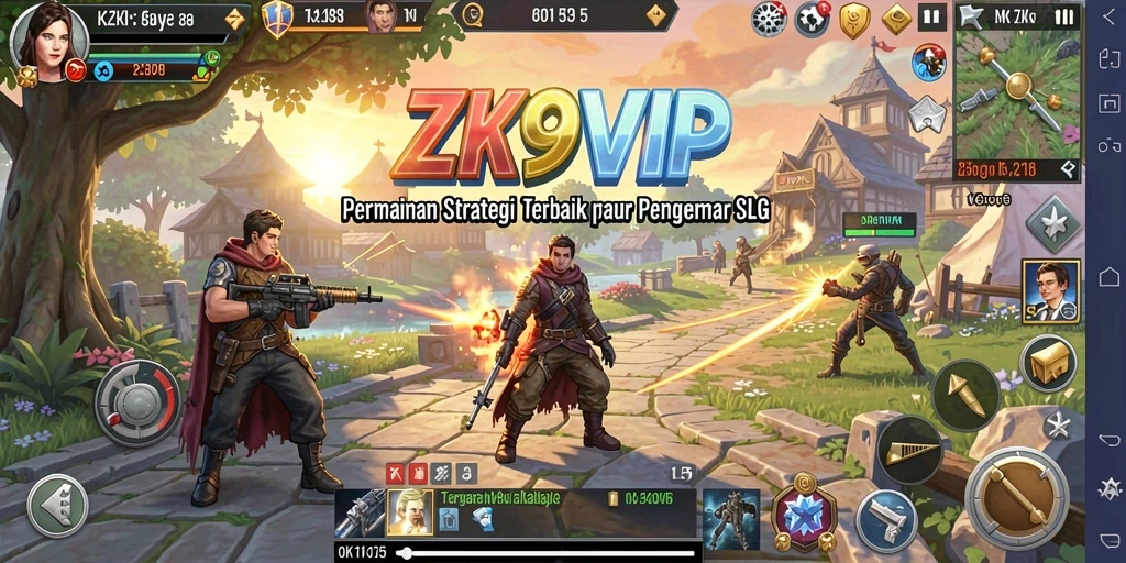 Tampilan menarik dari gameplay strategis ZK9VIP.